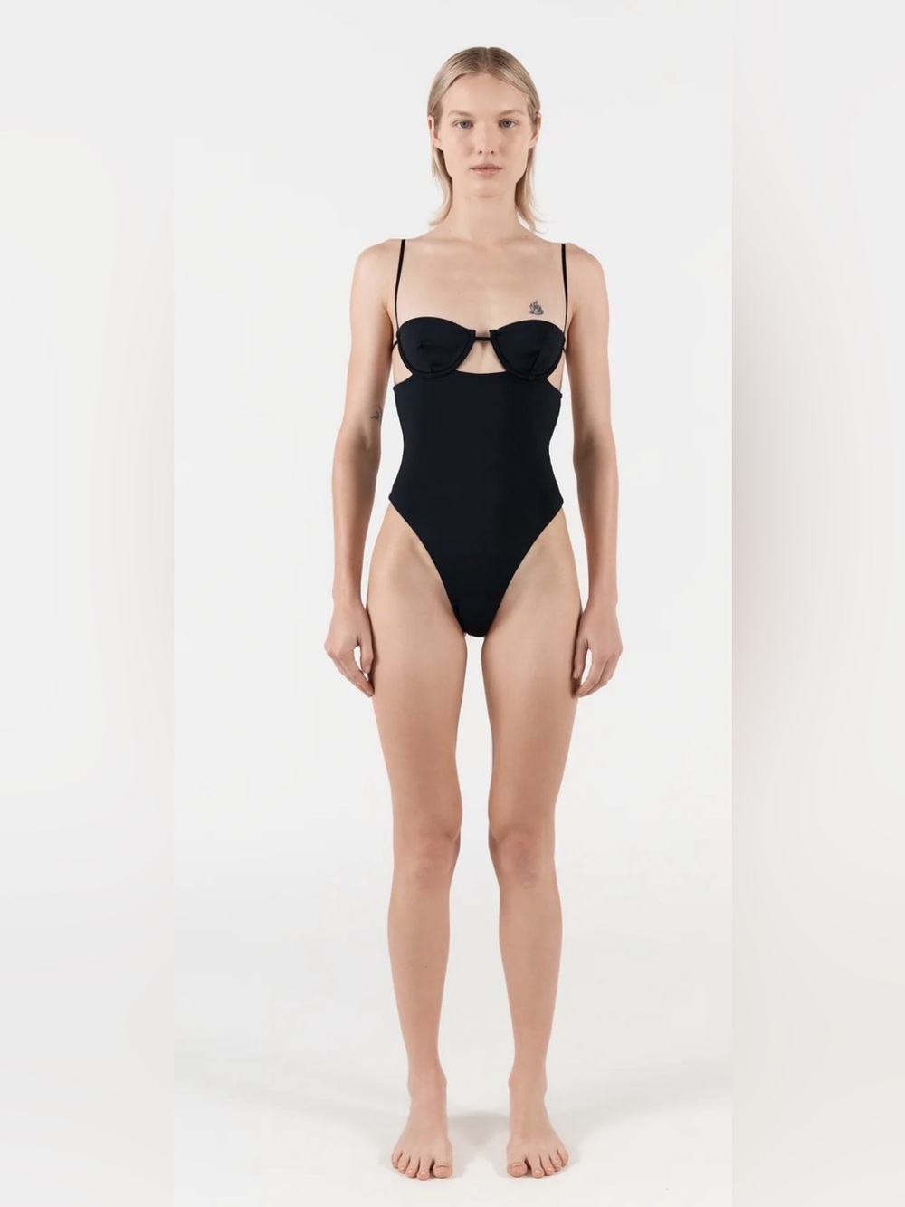 Ziah St. Angi Dita Black One Piece Bathing Suit Size 10
